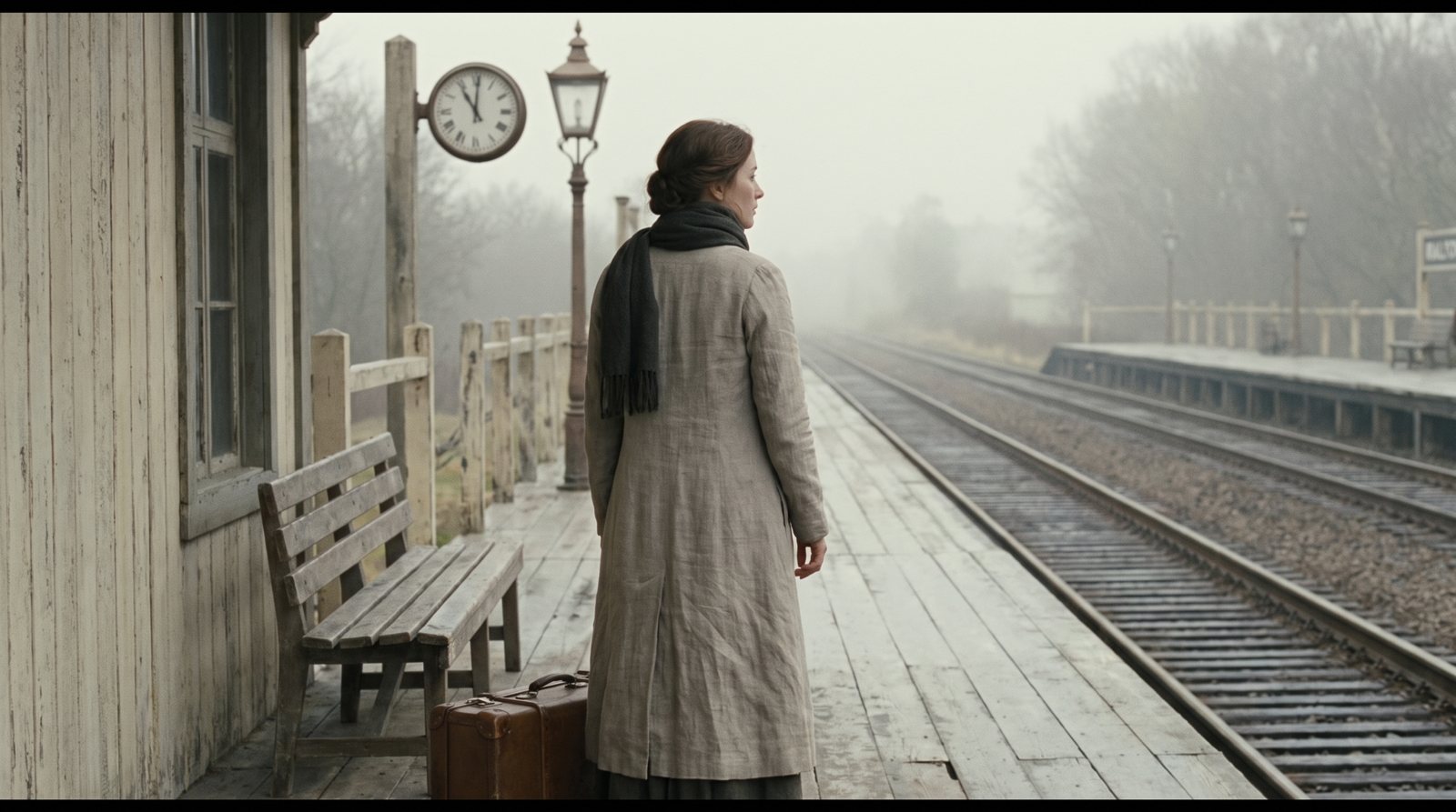 The platform scene in the Quiet North look