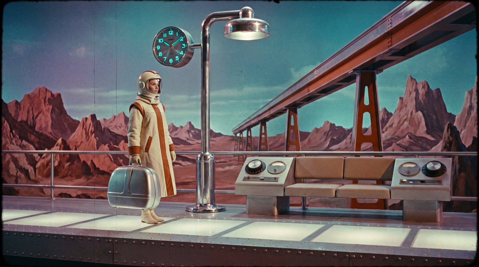 The platform scene in the Archive Space Age look